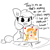 Size: 2250x2250 | Tagged: safe, artist:tjpones, applejack, pear butter, earth pony, pony, comic:fillies, g4, abple, applebetes, bittersweet, blank flank, crayon, crayon drawing, cute, dialogue, drawing, feels, female, filly, freckles, heart, high res, hnnng, jackabetes, mare, picture, simple background, solo, stuttering, tjpones is trying to murder us, tooth gap, um, weapons-grade cute, white background, wholesome, younger