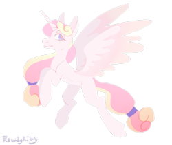 Size: 1280x1082 | Tagged: safe, artist:rowdykitty, oc, oc only, oc:shining crystal, alicorn, pony, female, mare, simple background, solo, transparent background