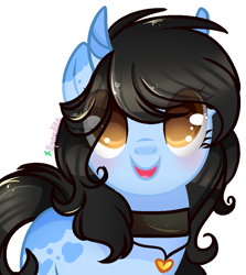 Size: 859x962 | Tagged: safe, artist:2pandita, oc, oc only, oc:paint heart, earth pony, pony, female, horns, mare, solo