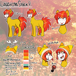 Size: 2000x2000 | Tagged: safe, artist:poofindi, oc, oc only, oc:laffy taffy, earth pony, pony, high res, reference sheet