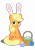 Size: 4134x5906 | Tagged: safe, artist:ace play, applejack, earth pony, pony, g4, absurd resolution, applebetes, basket, bunny ears, cute, easter, easter egg, egg, female, hatless, holiday, jackabetes, lidded eyes, looking at you, mare, missing accessory, simple background, sitting, solo, transparent background, vector