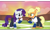 Size: 4847x2902 | Tagged: safe, artist:anime-equestria, applejack, rarity, earth pony, pony, unicorn, g4, alternate hairstyle, baseball, baseball bat, blushing, clothes, cloud, cute, duo, female, field, grass, hill, lesbian, long sleeves, ponytail, ship:rarijack, shipping, shirt, smiling, sports, sunset, vector