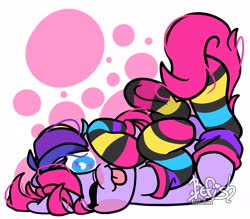 Size: 3000x2622 | Tagged: safe, artist:befishproductions, oc, oc only, oc:techy twinkle, pony, unicorn, adorasexy, clothes, cute, female, flop, heart eyes, high res, mare, sexy, simple background, socks, solo, striped socks, tongue out, upside down, white background, wingding eyes