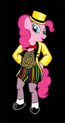 Size: 323x612 | Tagged: safe, artist:rabbi-tom, earth pony, pony, bipedal, clothes, columbia, crossover, female, mare, rocky horror picture show, solo