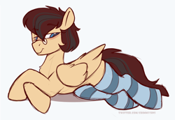 Size: 1278x878 | Tagged: safe, artist:crimmharmony, oc, oc only, pegasus, pony, clothes, male, simple background, sketch, socks, solo, striped socks, white background