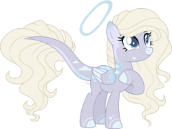 Size: 1280x962 | Tagged: safe, artist:mintoria, oc, oc only, oc:radiance, pegasus, pony, female, halo, mare, simple background, solo, transparent background
