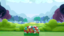 Size: 640x360 | Tagged: safe, screencap, pinkie pie, earth pony, pony, g4.5, my little pony: stop motion short, pinkie pie vs the flowers, animated, cute, diapinkes, female, flower, mare, solo, stop motion, youtube link