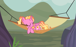 Size: 1280x788 | Tagged: safe, artist:helenosprime, luster dawn, alicorn, pony, g4, alicornified, cute, female, hammock, lusterbetes, lustercorn, mare, race swap, sleeping, solo