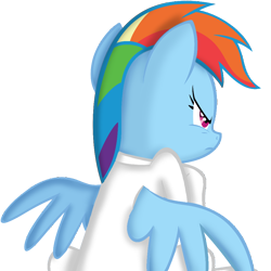 Size: 1000x1000 | Tagged: safe, artist:asiandra dash, edit, rainbow dash, pegasus, pony, g4, angry, factory uniform, female, simple background, solo, spread wings, transparent background, wings