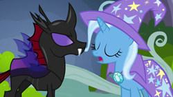 Size: 1280x720 | Tagged: safe, screencap, pharynx, trixie, g4, my little pony: friendship is magic, to change a changeling