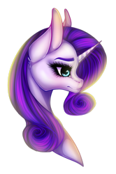 Size: 1024x1543 | Tagged: safe, artist:tinyteadrinker, rarity, pony, g4, bust, cute, ear fluff, female, mare, portrait, profile, raribetes, simple background, solo, transparent background