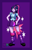 Size: 828x1280 | Tagged: safe, artist:srasomeone, part of a set, twilight sparkle, human, equestria girls, g4, bowtie, breasts, busty twilight sparkle, button-up shirt, clothes, cutie mark, cutie mark background, cutie mark on clothes, female, hand on hip, jacket, latex, latex clothes, leg warmers, looking at you, pleated skirt, ponytail, purple background, shiny, shirt, shoes, simple background, skirt, smiling, solo