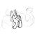 Size: 1000x1000 | Tagged: safe, artist:skulifuck, oc, oc only, oc:penumbra, alicorn, pony, alicorn oc, female, horn, lineart, mare, monochrome, simple background, solo, white background, wings