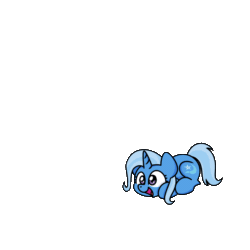 Size: 1200x1200 | Tagged: safe, alternate version, artist:sugar morning, trixie, pony, unicorn, g4, animated, cute, diatrixes, female, gif, simple background, solo, sugar morning's jumping ponies, transparent background