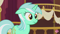 Size: 1280x720 | Tagged: safe, screencap, lyra heartstrings, pony, g4, slice of life (episode), female, floppy ears, solo, wavy mouth