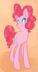 Size: 450x859 | Tagged: safe, artist:faustina13, pinkie pie, earth pony, pony, g4, female, mare, no pupils, solo