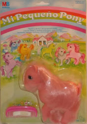 Size: 394x559 | Tagged: safe, cotton candy (g1), g1, irl, milton bradley, photo, pinky cotton candy, spain, spanish, toy, variant