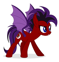 Size: 2008x2082 | Tagged: safe, artist:rioshi, artist:starshade, oc, oc only, oc:moonlight melody, bat pony, pony, bat pony oc, bat wings, fangs, female, high res, mare, simple background, solo, transparent background, wings