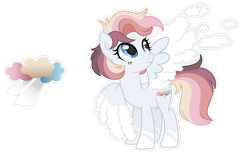 Size: 1024x684 | Tagged: safe, artist:sapphiretwinkle, oc, oc only, oc:sky chaser, pegasus, pony, cloud wings, female, mare, simple background, solo, transparent background