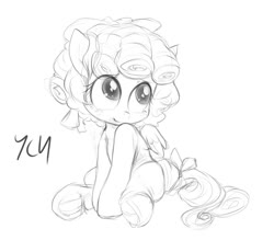 Size: 1173x1080 | Tagged: safe, artist:darkstylerz, cozy glow, pony, g4, advertisement, commission, cozybetes, cute, female, grayscale, monochrome, sketch, solo, your character here