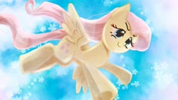 Size: 1551x872 | Tagged: safe, artist:tomizawa96, fluttershy, pegasus, pony, g4, cute, female, flying, mare, shyabetes, sky, solo, spread wings, wings