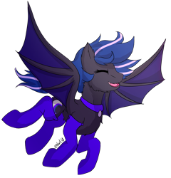 Size: 1466x1526 | Tagged: safe, artist:noxi1_48, oc, oc only, oc:kassy nighty, bat pony, pony, bat pony oc, bat wings, clothes, commission, female, happy, jewelry, mare, necklace, simple background, solo, tights, transparent background, wings, ych result