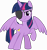 Size: 5348x5703 | Tagged: safe, artist:jhayarr23, twilight sparkle, alicorn, pony, friendship university, g4, disguise, eyepatch, eyepatch (disguise), female, looking at you, mare, raised hoof, simple background, smiling, solo, spread wings, transparent background, twilight sparkle (alicorn), vector, wings