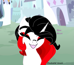 Size: 985x859 | Tagged: safe, artist:diamondheart21, oc, oc only, oc:missheart, pony, unicorn, solo