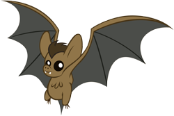 Size: 5383x3586 | Tagged: safe, artist:andoanimalia, bat, g4, may the best pet win, absurd resolution, animal, cute, flying, simple background, solo, spread wings, transparent background, vector, wings