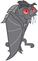 Size: 5072x8069 | Tagged: safe, artist:andoanimalia, bat, fruit bat, vampire fruit bat, bats!, g4, absurd resolution, animal, fangs, looking at you, simple background, solo, transparent background, vector