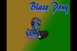Size: 360x240 | Tagged: safe, artist:torpy-ponius, oc, oc only, oc:blaze, pony, pony town, animated, gif, musical instrument, piano, pixel art, solo