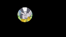 Size: 1920x1080 | Tagged: safe, screencap, zecora, pony, zebra, g4, my little pony: friendship is magic, she talks to angel, ear piercing, earring, ending, female, iris out, jewelry, mare, mohawk, neck rings, piercing, smiling, solo, wink