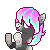 Size: 50x50 | Tagged: safe, alternate version, artist:skulifuck, oc, oc only, earth pony, pony, animated, base used, clapping, earth pony oc, gif, one eye closed, pixel art, simple background, smiling, solo, transparent background, wink