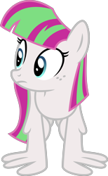Size: 4000x6508 | Tagged: safe, alternate version, artist:melisareb, blossomforth, pegasus, pony, equestria games (episode), g4, .svg available, absurd resolution, female, freckles, inkscape, mare, palette swap, recolor, simple background, solo, transparent background, vector, wing-ups, wings