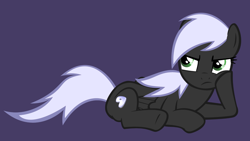 Size: 1920x1080 | Tagged: safe, artist:zee66, edit, editor:awkward segway, oc, oc only, pegasus, pony, g4, female, gentoo, linux, mare, ponified, purple background, recolor, simple background, solo, vector, wallpaper, wallpaper edit
