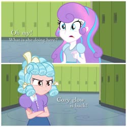 Size: 1080x1080 | Tagged: safe, artist:pcnycity3, cozy glow, princess flurry heart, equestria girls, g4, duo, equestria girls-ified, female, older, older cozy glow, older flurry heart