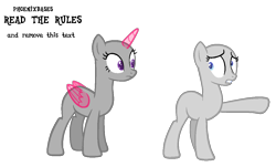 Size: 1134x684 | Tagged: safe, artist:kingbases, oc, alicorn, earth pony, pony, alicorn oc, base, duo, female, horn, mare, nervous, pointing, raised hoof, simple background, transparent background, transparent horn, transparent wings, wings