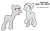 Size: 1174x720 | Tagged: safe, artist:kingbases, oc, earth pony, pony, g4, angry, base, duo, earth pony oc, female, mare, open mouth, raised hoof, scared, simple background, transparent background, yelling