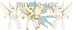 Size: 1934x805 | Tagged: safe, artist:memoneo, princess celestia, alicorn, pony, g4, bald, base, female, hoof shoes, horn, horn ring, mare, obtrusive watermark, open mouth, pay to use, raised hoof, simple background, smiling, transparent background, underhoof, watermark