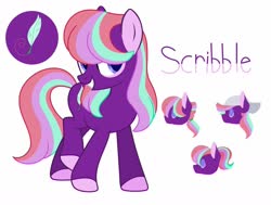Size: 1280x970 | Tagged: safe, artist:amazingly-gay-evan, oc, oc only, oc:scribble, earth pony, pony, base used, multiple personality, offspring, parent:starlight glimmer, parent:sunburst, parents:starburst, simple background, solo, white background