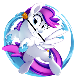 Size: 2408x2490 | Tagged: safe, artist:pepooni, oc, oc only, oc:blank canvas, pegasus, pony, bronycon, bronycon 2015, bronycon mascots, cute, flying, high res, paint, paint on feathers, paint on fur, paintbrush, simple background, solo, transparent background