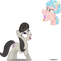 Size: 3813x3801 | Tagged: safe, artist:dusk2k, artist:frownfactory, artist:octavia_synch, artist:shootingstarsentry, artist:suramii, edit, edited edit, editor:slayerbvc, vector edit, cozy glow, octavia melody, earth pony, pegasus, pony, g4, accessory theft, accessory-less edit, bowtie, cozy glow plays with fire, evil smile, female, filly, fire, flying, freckles, grin, high res, looking up, mare, match, missing accessory, pure concentrated unfiltered evil of the utmost potency, pure unfiltered evil, raised hoof, simple background, smiling, transparent background, vector