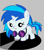 Size: 1280x1440 | Tagged: safe, artist:beavernator, dj pon-3, vinyl scratch, pony, unicorn, g4, baby, baby pony, female, glasses, solo, younger