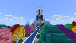 Size: 1920x1080 | Tagged: safe, crystal empire, minecraft, no pony