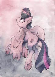 Size: 1024x1415 | Tagged: safe, artist:alexandrvirus, twilight sparkle, alicorn, pony, g4, butt, female, mare, plot, solo, twilight sparkle (alicorn)