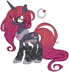 Size: 734x764 | Tagged: safe, artist:skulifuck, oc, oc only, oc:cassiopeiae, alicorn, pony, alicorn oc, base used, ethereal mane, female, hoof shoes, horn, mare, reference sheet, simple background, smiling, solo, starry mane, story included, transparent background, watermark, wings