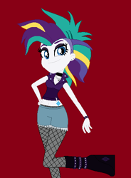 Size: 392x532 | Tagged: safe, artist:furrydiva, rarity, equestria girls, g4, it isn't the mane thing about you, alternate hairstyle, base used, fishnet stockings, punk, raripunk