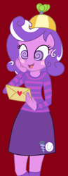 Size: 436x1120 | Tagged: safe, artist:furrydiva, screwball, equestria girls, g4, base used, blushing, equestria girls-ified, letter