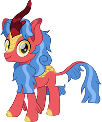 Size: 1254x1500 | Tagged: safe, artist:cloudy glow, biscuit, kirin, g4, kirin-ified, looking at you, male, simple background, solo, species swap, transparent background