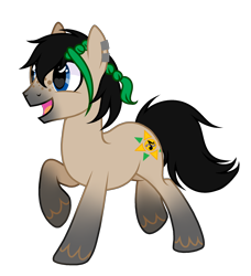 Size: 2100x2300 | Tagged: safe, artist:alfury, artist:mint-light, oc, oc only, earth pony, pony, high res, male, simple background, solo, stallion, transparent background